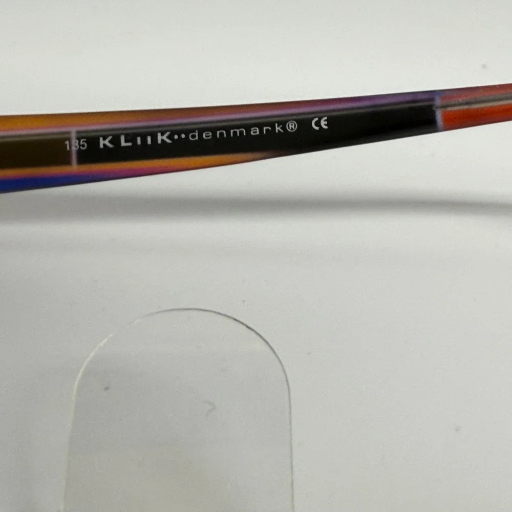 Kliik Denmark K-461 320 Eyeglasses Frames Brown‎ Multi Color 49-18-135 Half Rim